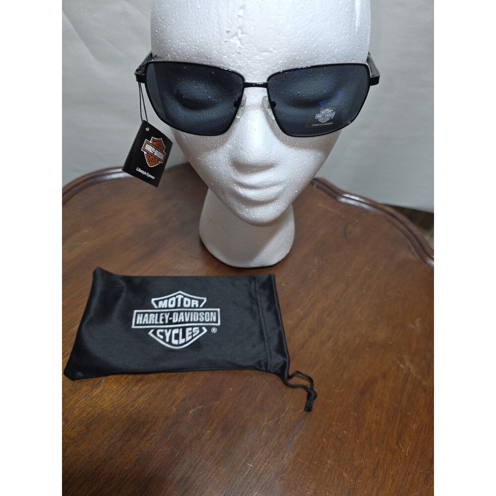 Harley-Davidson HD0665S 01X Sunglasses Black Smoke Lifestyle Eyewear NWT w/Pouch